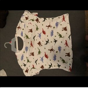 Cute dino crop top t-shirt